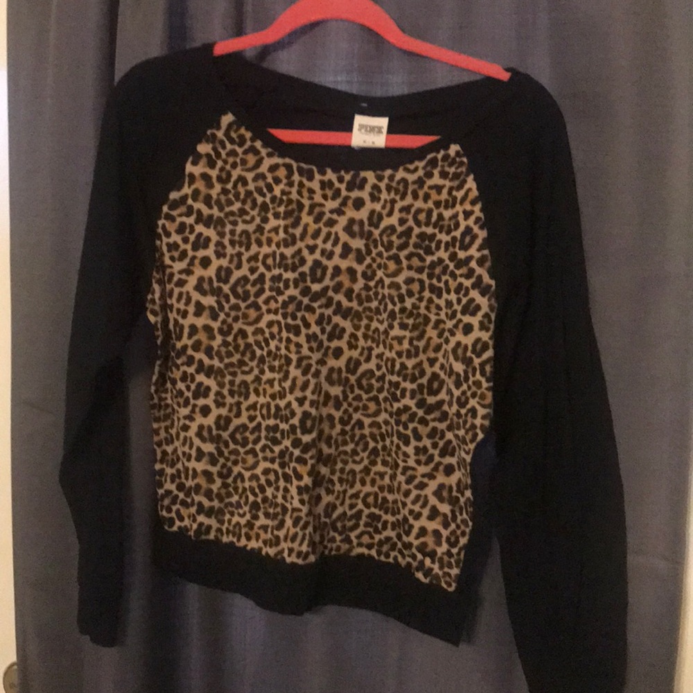 Victoria secret pink brand leopard long sleeve